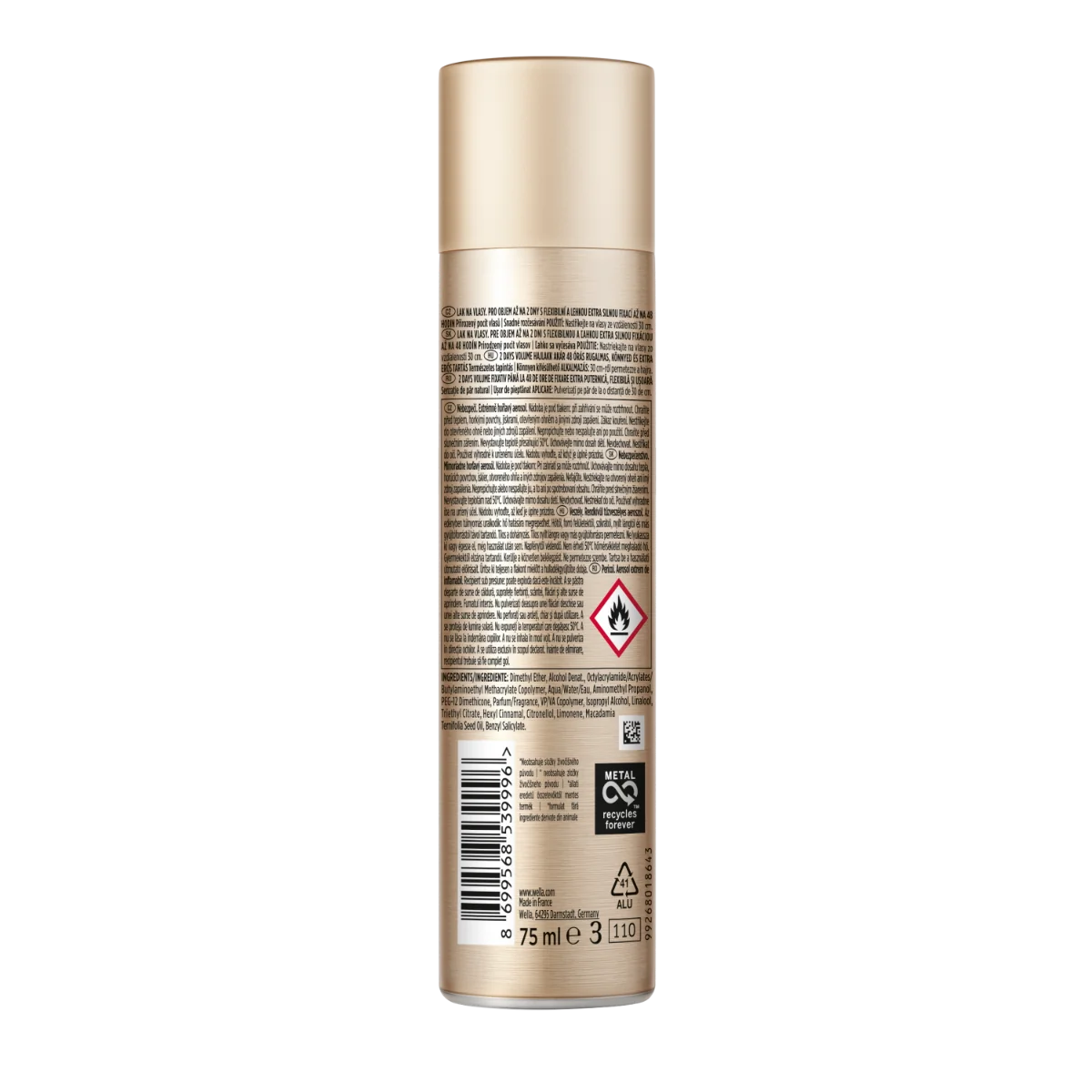 Fixativ cu grad de fixare 4 2Days Volume Extra Strong Wellaflex, 75ml, Wella 