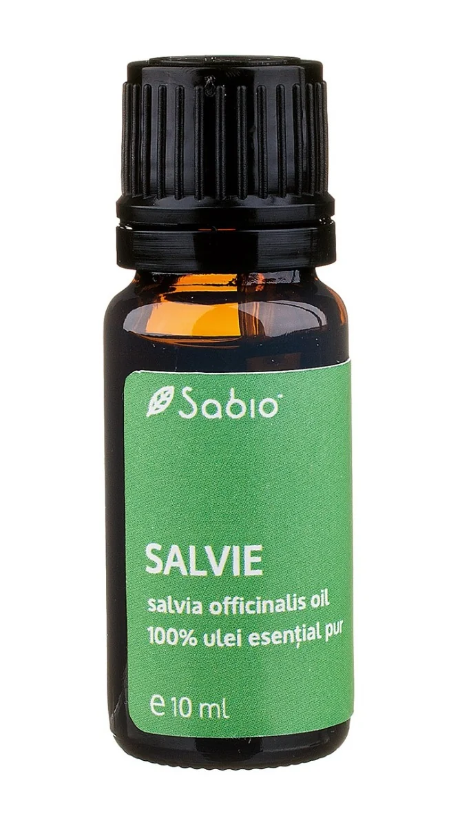 Ulei esential pur de salvie (salvia officinalis), 10ml, Sabio