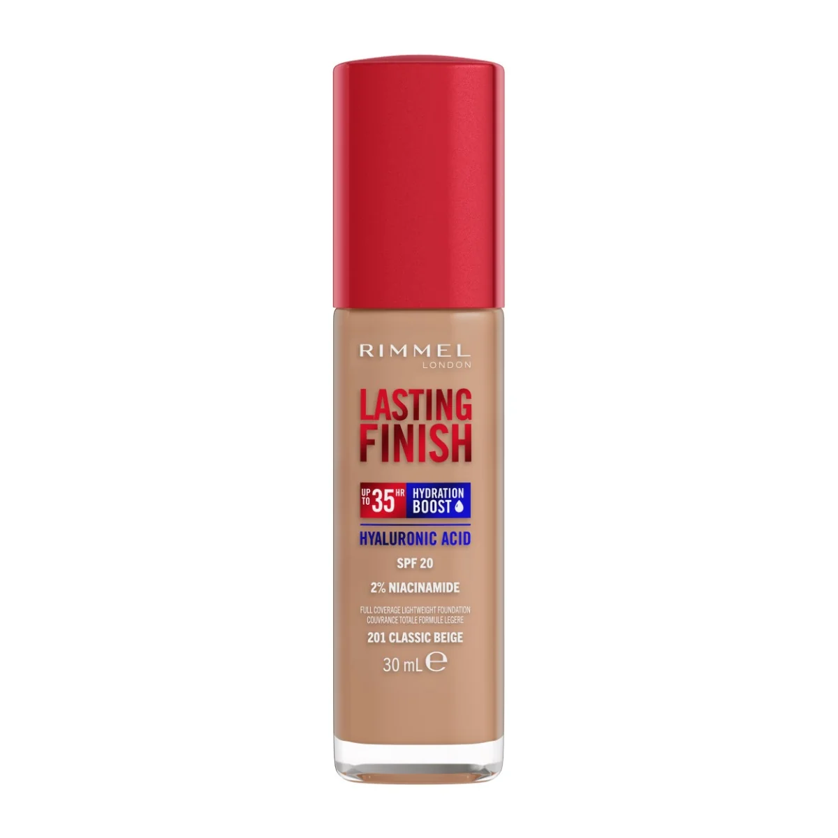 Fond de ten Lasting Finish 35H 201 Classic Beige, 30ml, Rimmel London 