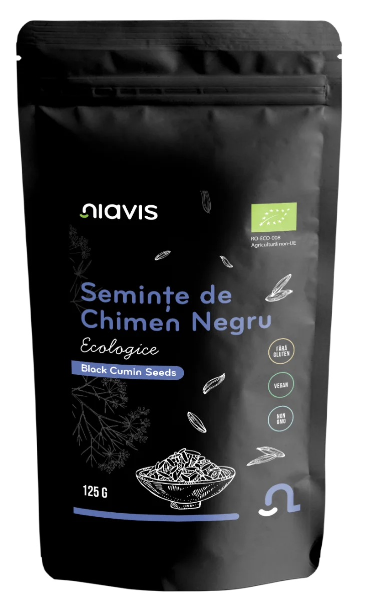 Seminte de chimen negru ecologice, 125g, Niavis