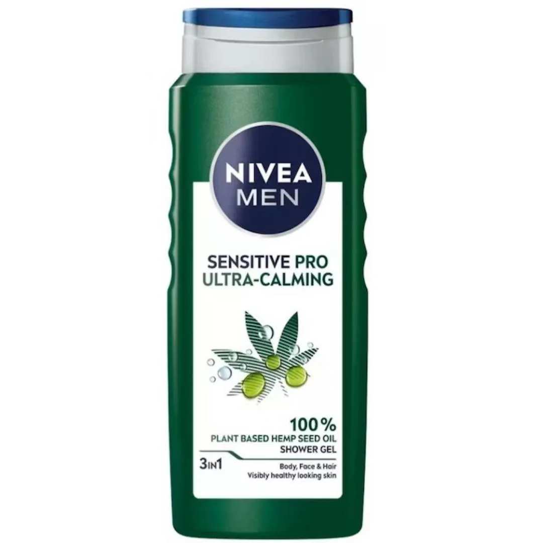 Gel de dus pentru barbati Sensitive Pro, 500ml, Nivea