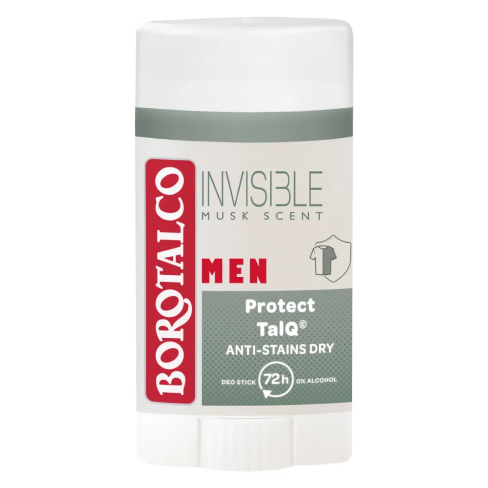 Deodorant stick Invisible Dry Men, 40ml, Borotalco