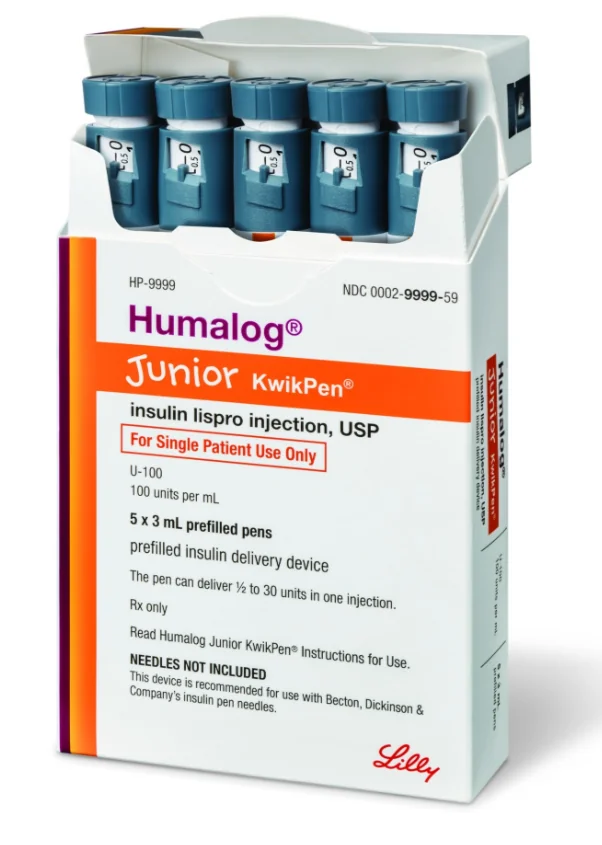 Humalog Kwikpen Junior 100ui/ml, 5 stilouri injectoare preumplute, Eli Lilly