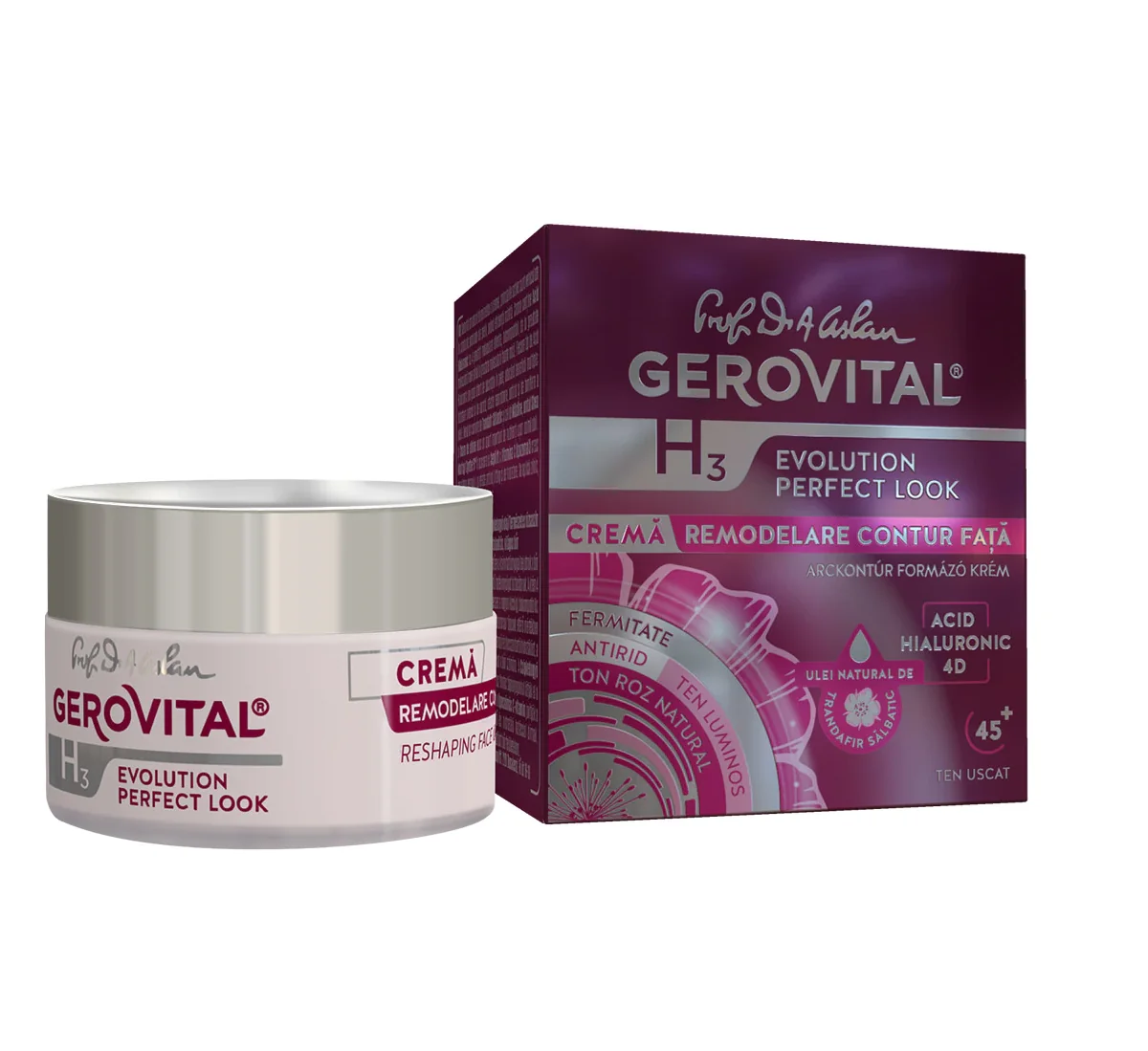 Crema remodelare pentru fata Gerovital H3 Evolution Perfect Look, 50ml, Farmec