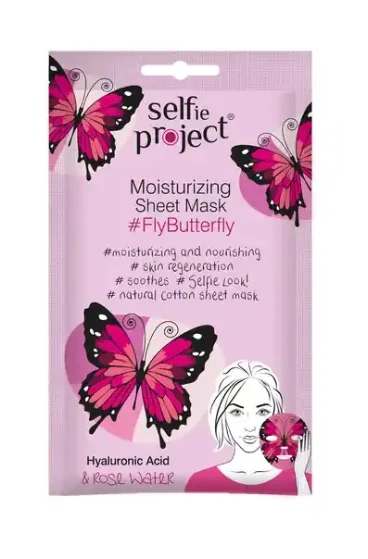 Masca de hidratare fata #FlyButterfly, 15ml, Selfie Project