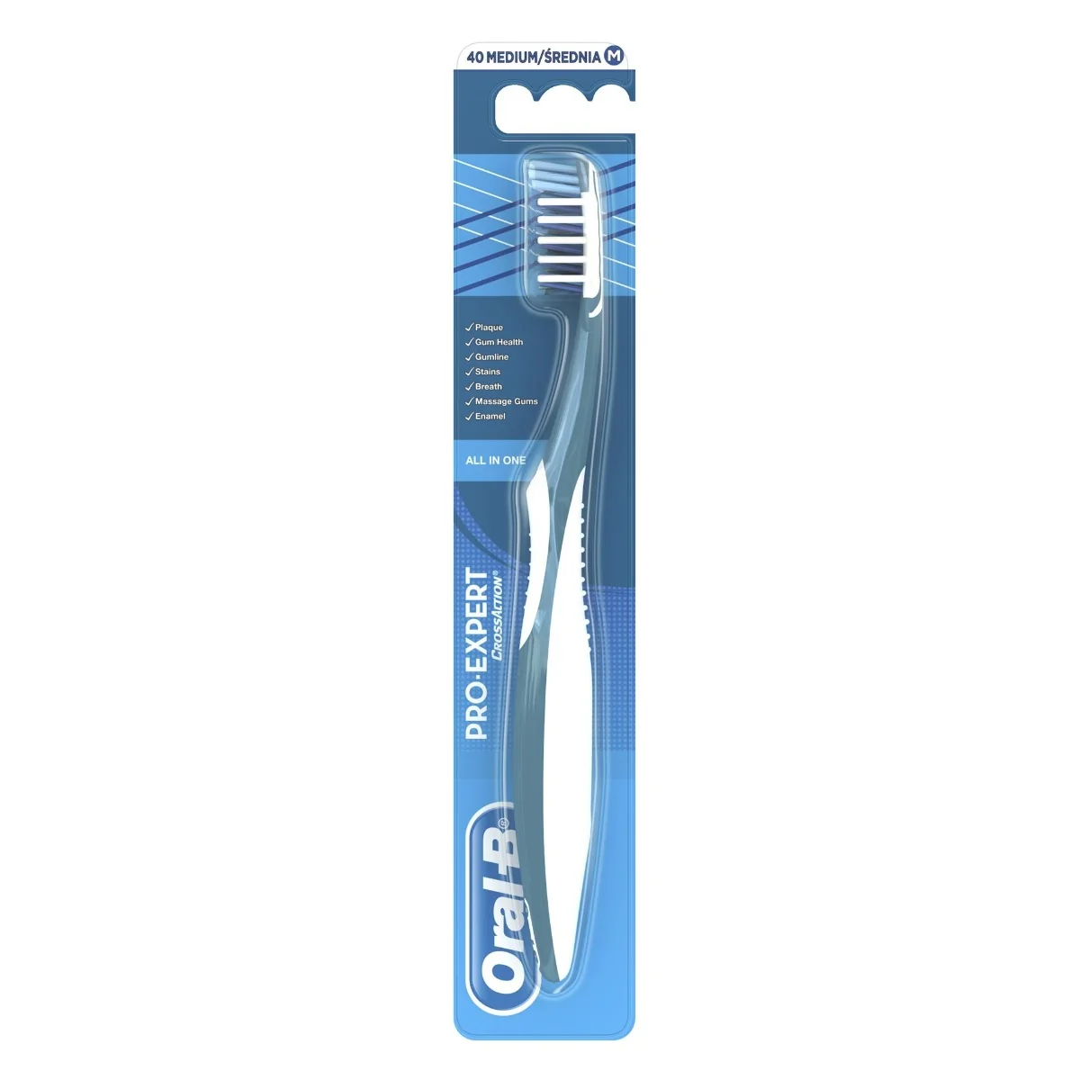 Periuta de dinti manuala Pro Expert Cross Action All in One, 1 bucata, Oral-B