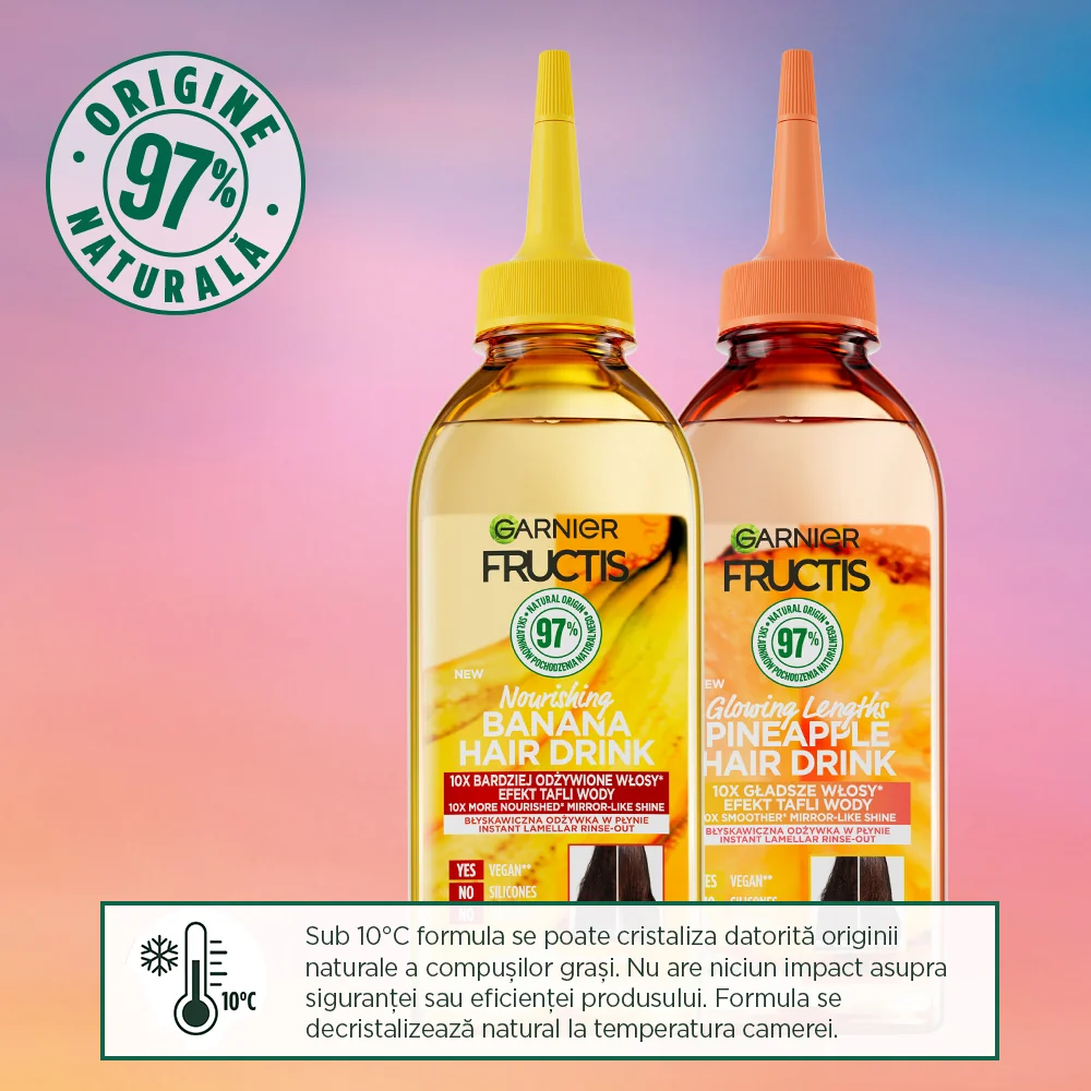 Balsam lichid pentru parul lung lipsit de stralucire Hair Food Ananas, 200ml, Fructis 