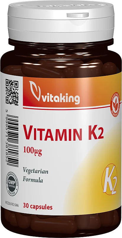 Vitamina K2 naturala 100μg, 30 capsule, Vitaking