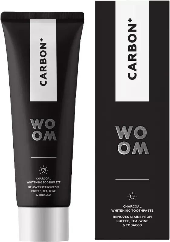 Pasta de dinti Carbon+, 75ml, Woom