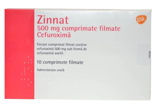 Zinnat 500mg, 10 comprimate filmate, GSK