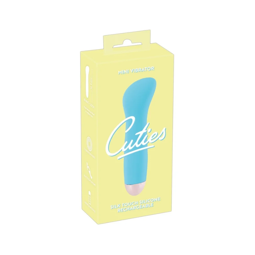 Mini vibrator cu 7 moduri de vibratie albastru, 1 bucata, Cuties 