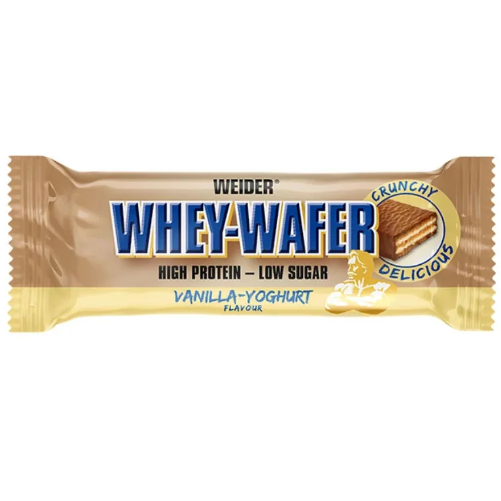 Napolitana proteica cu aroma de vanilie-iaurt Whey Wafer, 35g, Weider