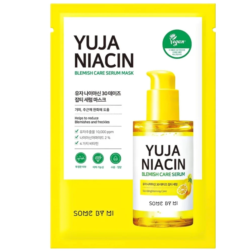 Masca tip servetel cu yuja si niacina, 25g, Some By Mi