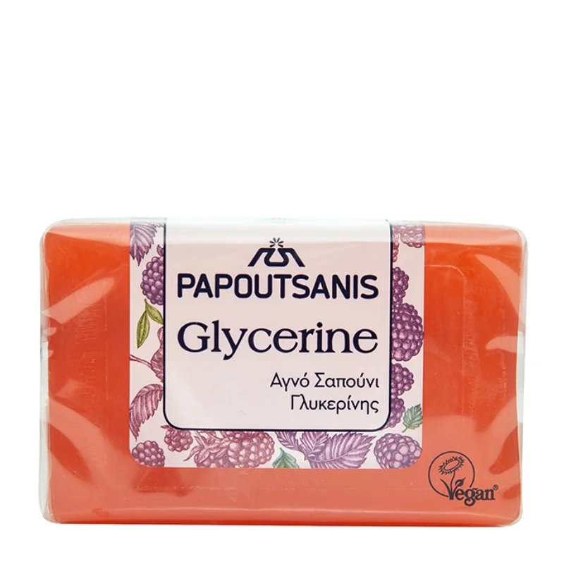 Sapun glicerina rosu, 125g, Papoutsanis