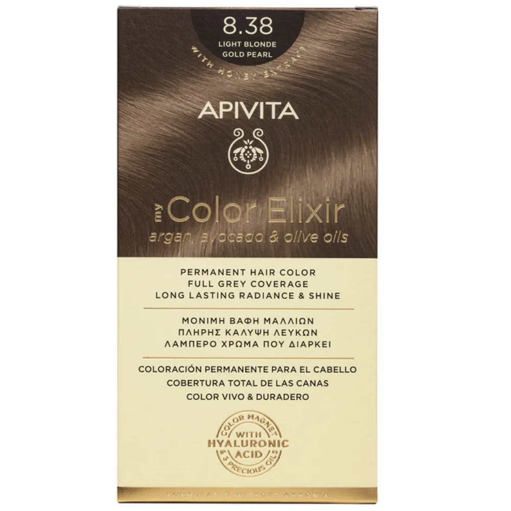 Apivita My Color Elixir Vopsea de par, N8.38