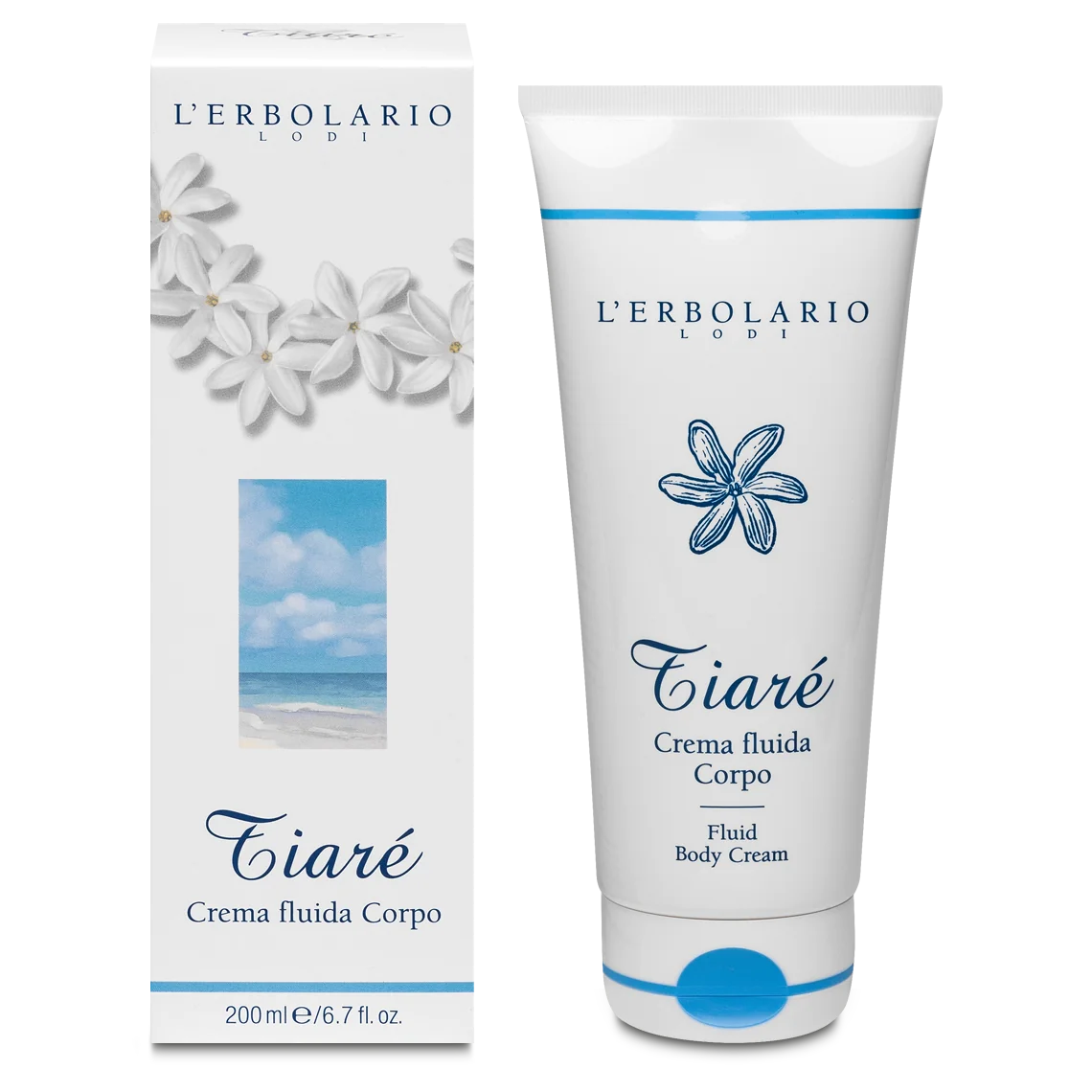 L'Erbolario Tiare Crema de corp fluida, 200ml