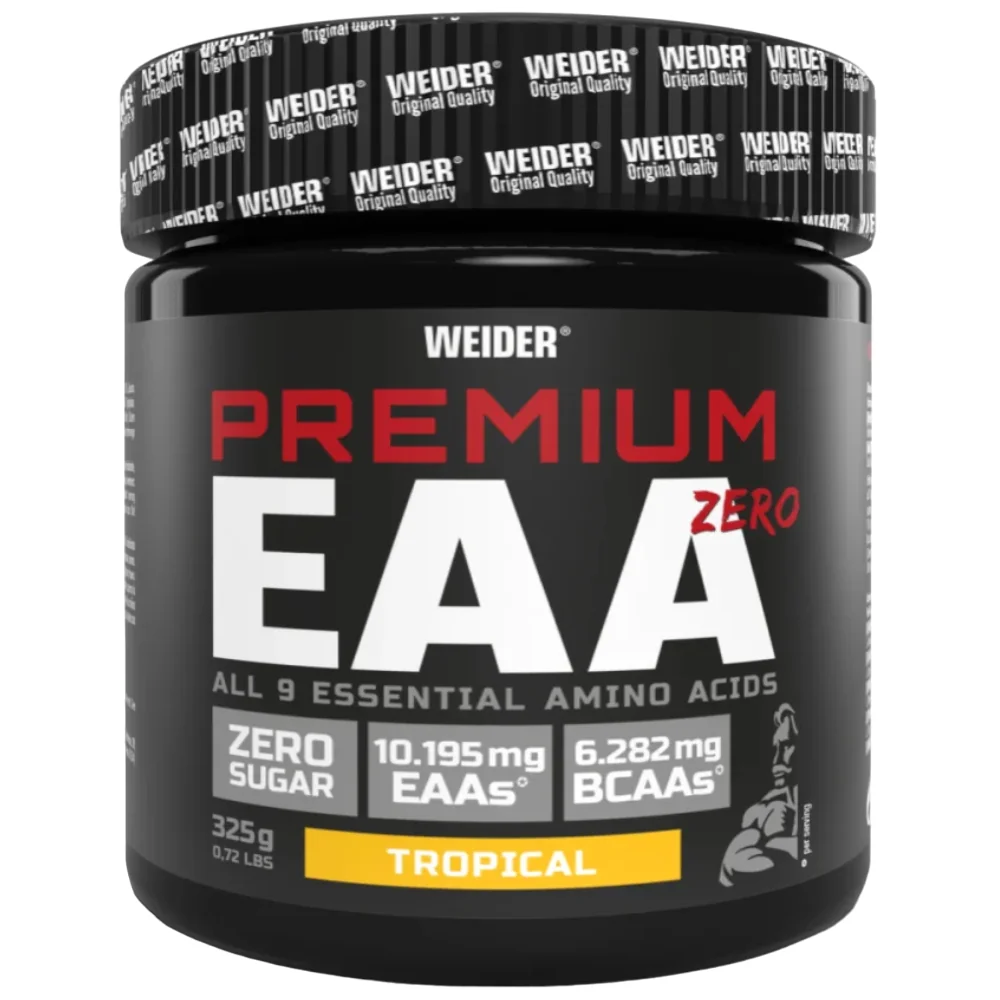 Aminoacizi esentiali pulbere cu aroma tropical Premium EAA, 325g, Weider