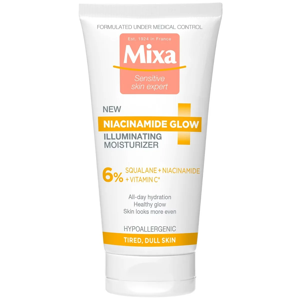 Crema hidratanta iluminatoare Niacinamide Glow, 50ml, Mixa