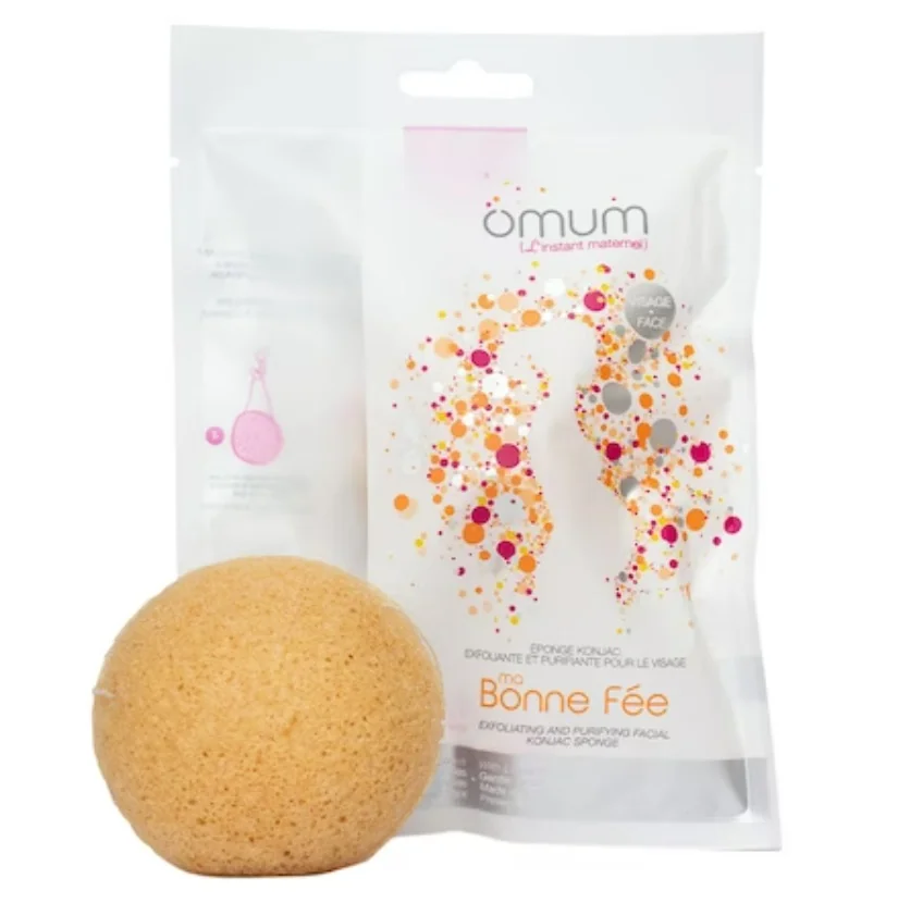 Burete Konjac exfoliant si regenerant pentru fata Ma Bonne Fee, 1 bucata, Omum