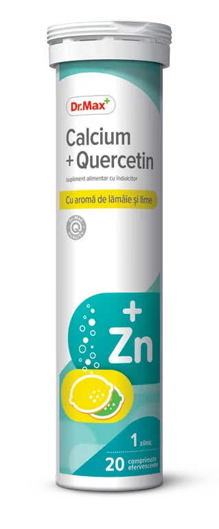 Dr. Max Calcium + Quercetin, 20 comprimate efervescente