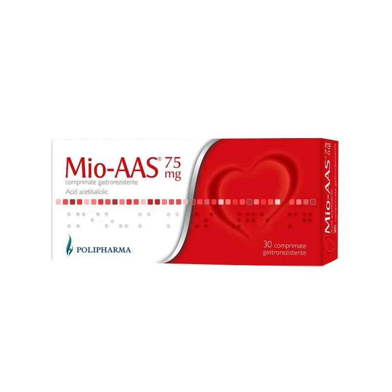 Mio-AAS 75mg, 30 comprimate, Polisano