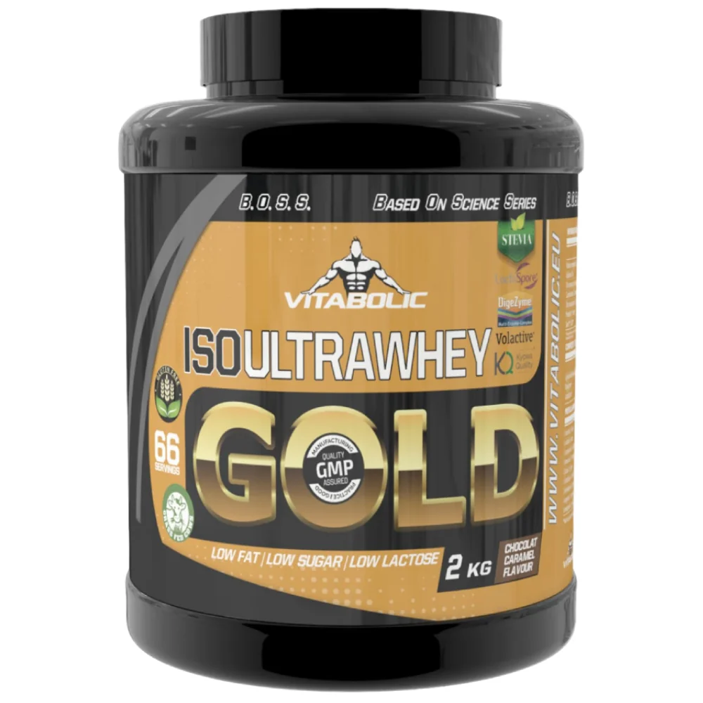 ISO UltraWhey Gold Chocolate Caramel, 2kg, Vitabolic