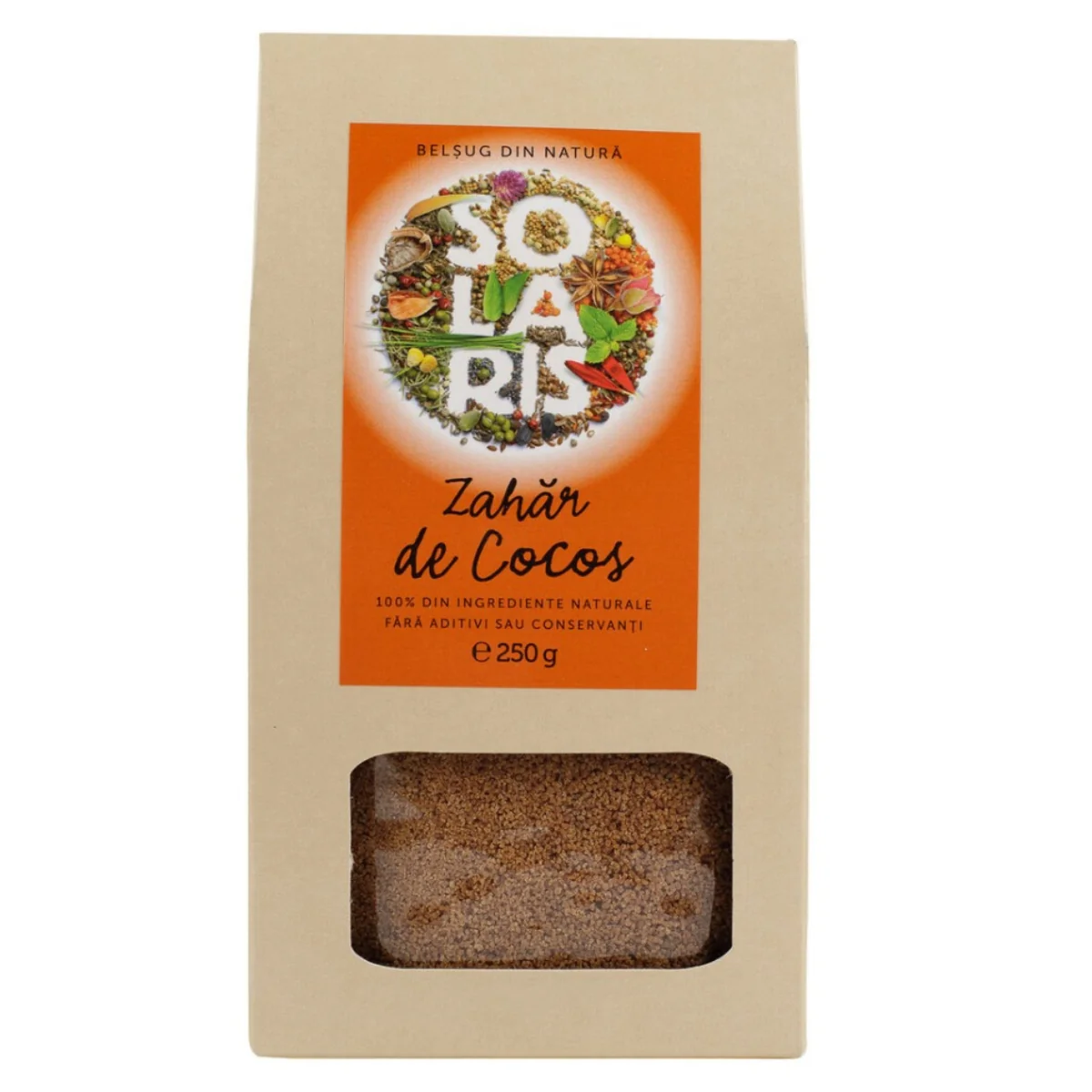 Zahar de cocos, 250g, Solaris