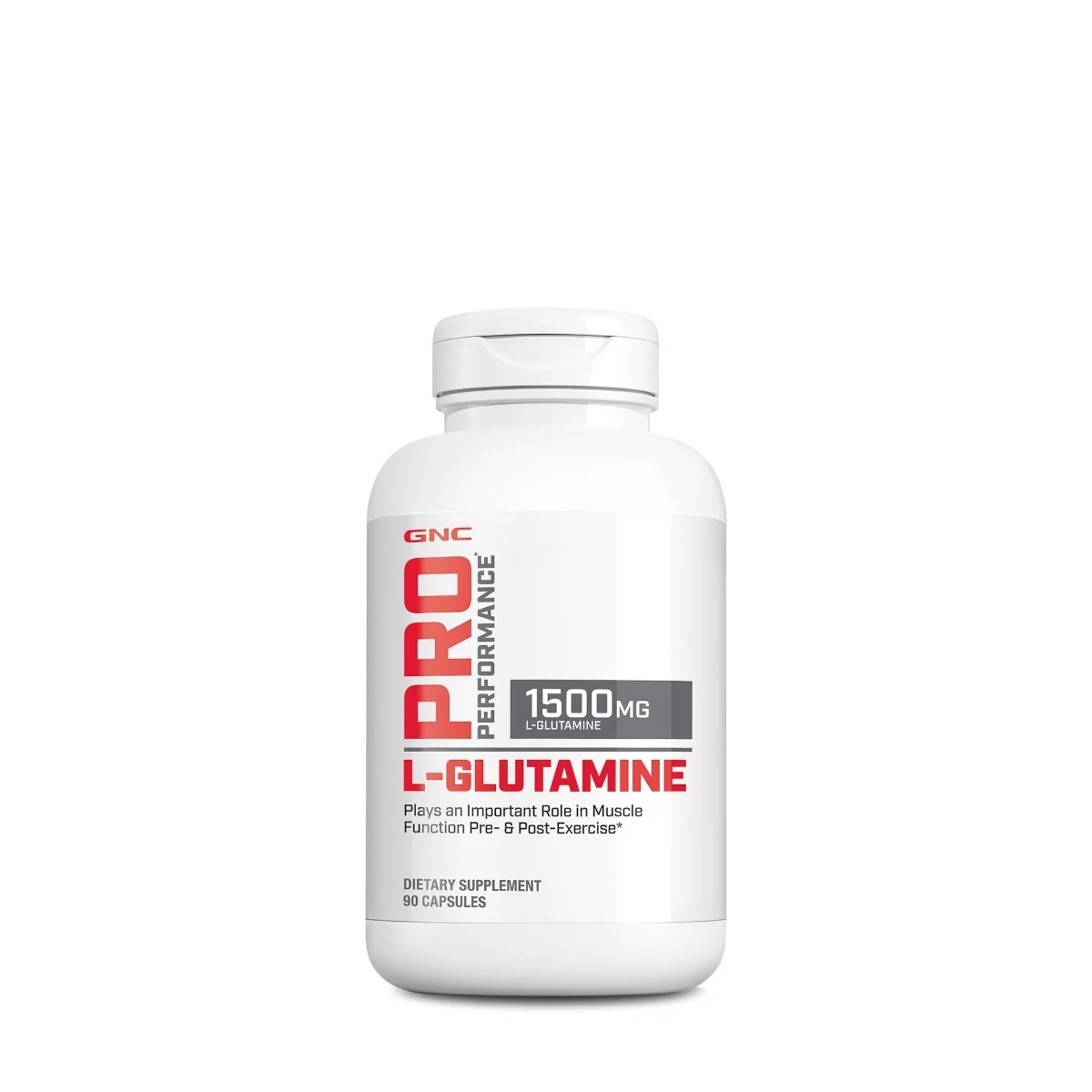 Glutamina 1500mg Pro Performance, 90 capsule, GNC