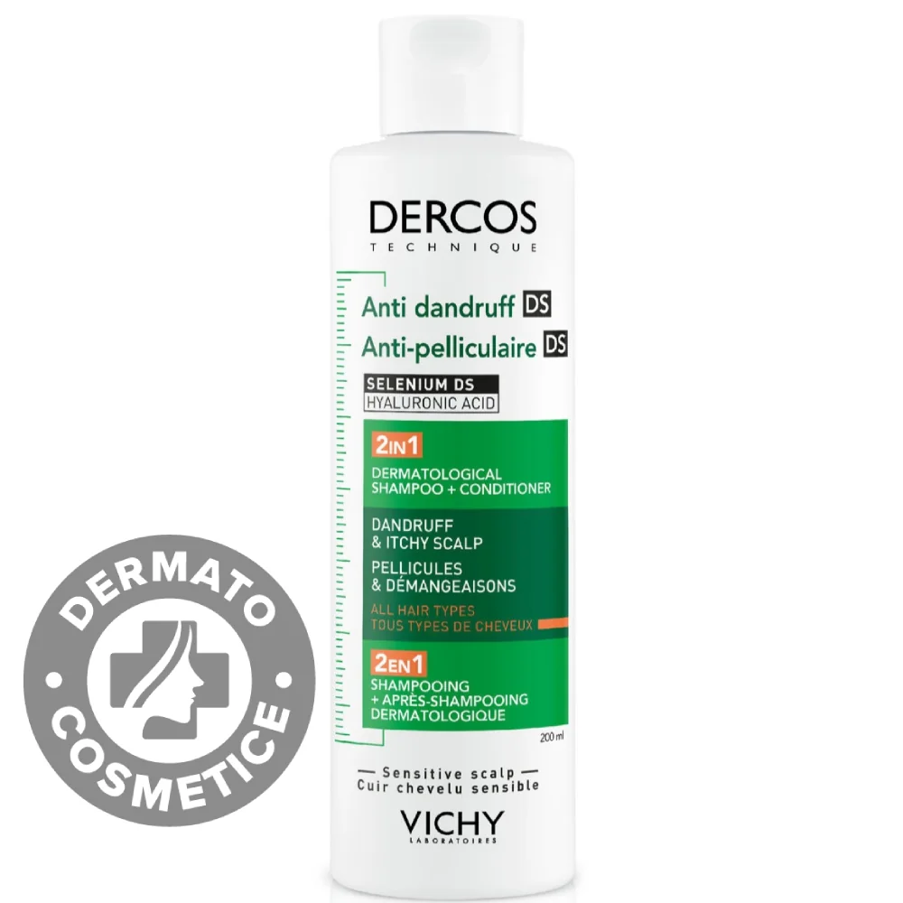 Sampon + balsam 2 in 1 Dercos, 400ml, Vichy