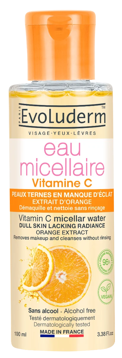 Apa micelara pentru demachere cu Vitamina C, 100ml, Evoluderm