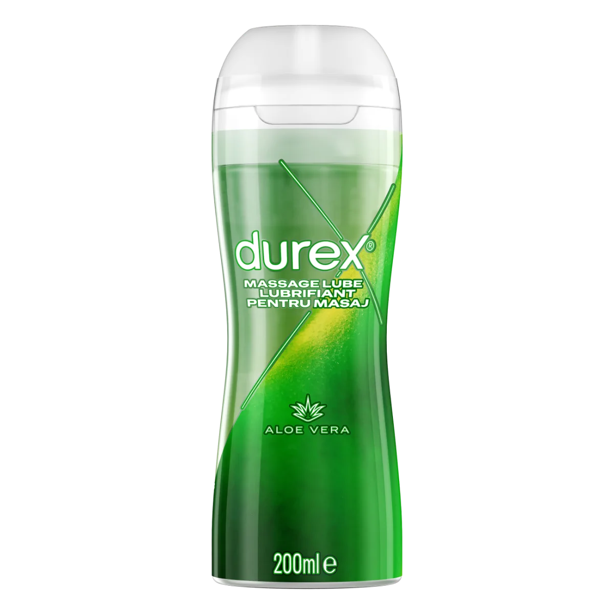 Gel lubrifiant pentru masaj 2 in 1 cu aloe vera, 200ml, Durex 