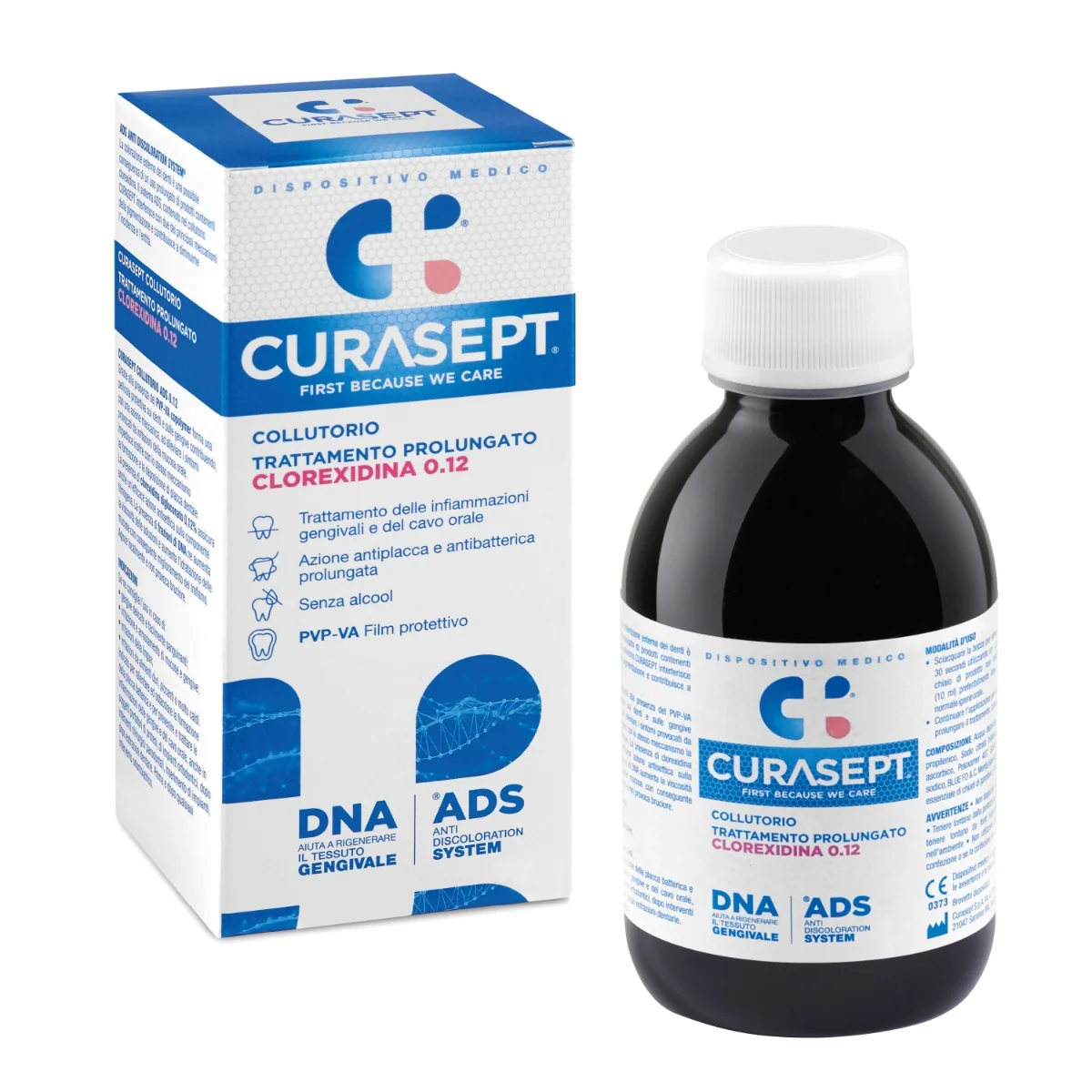 Apa de gura ADS 212 cu 0,12% clorhexidina, 200ml, Curasept