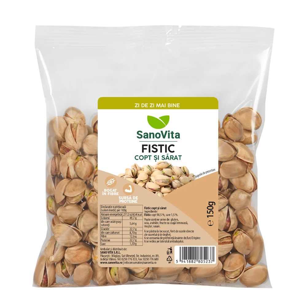 Fistic copt si sarat, 150g, SanoVita