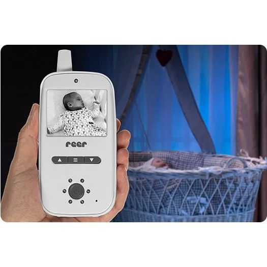 Video monitor digital pentru bebelusi BabyCam 80420, 1 bucata, Reer 