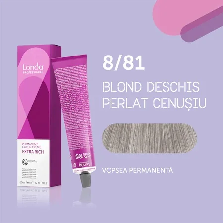 Vopsea de par permanenta 8/81 Extra Rich, 60ml, Londa Professional 