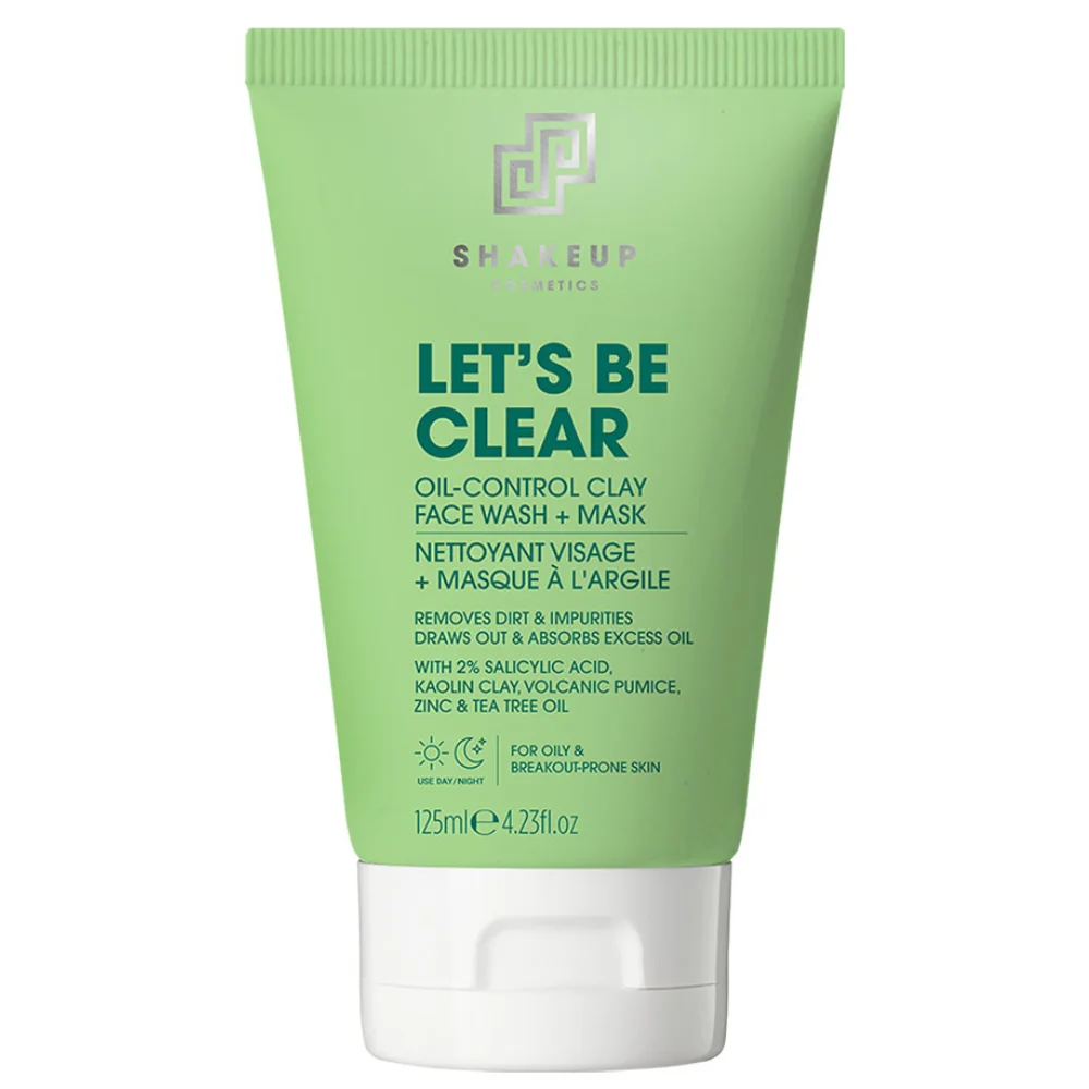 Gel de curatare & masca de argila pentru barbati Let's Be Clear, 125ml, Shakeup Cosmetics