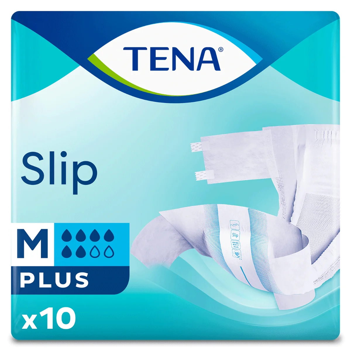 Scutece pentru incontinenta adulti Slip Plus M, 10 bucati, Tena