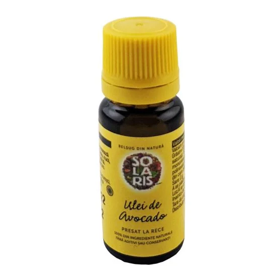 Ulei de avocado presat la rece, 10ml, Solaris