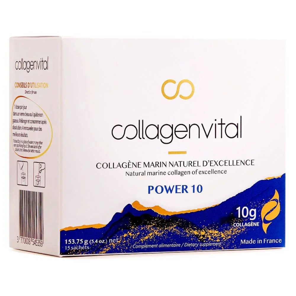 Colagen marin natural solubil Vital Power Premium 10, 15 plicuri x 10g , Vita Recherche Paris