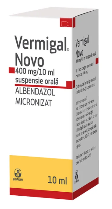 Vermigal Novo 400mg/10ml, 1 flacon, Biofarm