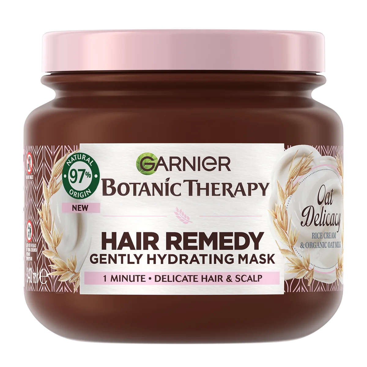 Masca pentru par si scalp sensibil Oat Delicacy, 340ml, Botanic Therapy 