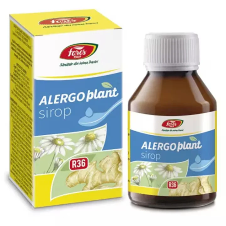 Sirop cu fructoza Alergoplant R36, 100ml, Fares