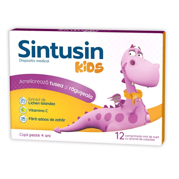 Sintusin Kids, 12 comprimate, Zdrovit