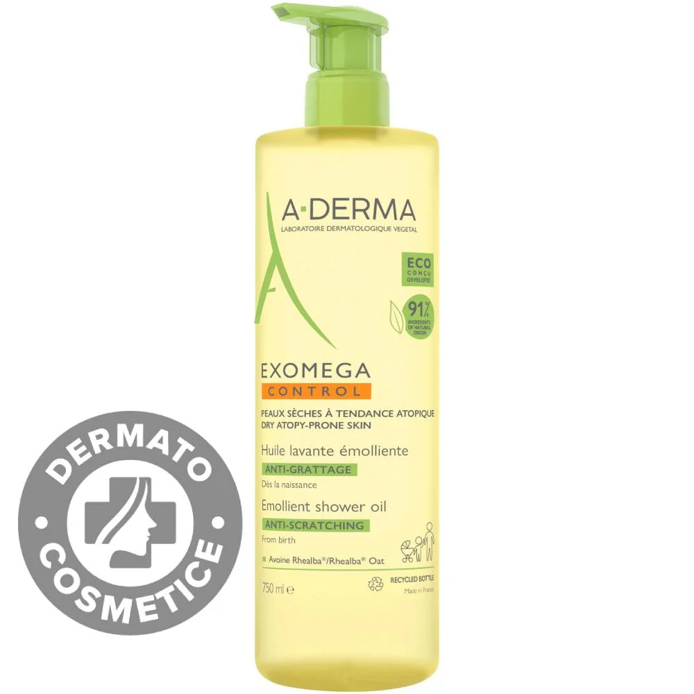 Ulei de dus Exomega Control, 750ml, A-Derma