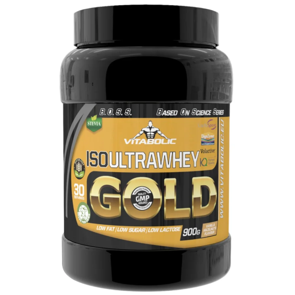 ISO UltraWhey Gold Vanilla Hazelnut, 900g, Vitabolic