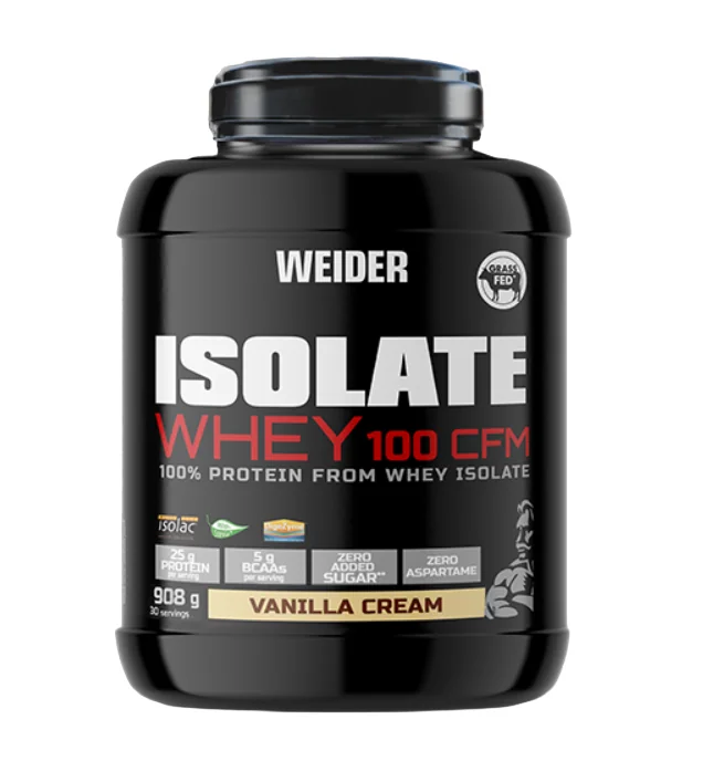 Izolat proteic cu aroma de Vanilla Cream Isolate Whey 100CFM, 908g, Weider