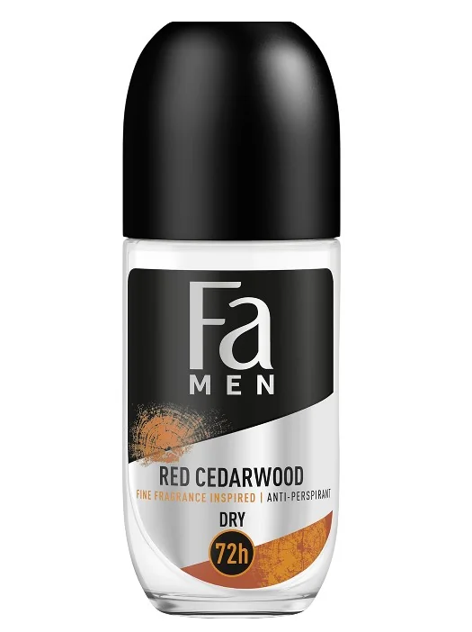 Deodorant roll-on anti-perspirant pentru barbati Red Cedarwood, 50ml, Fa