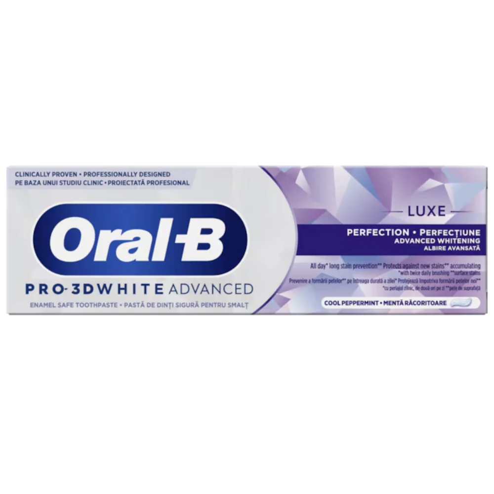 Pasta de dinti Pro 3D White Advanced Luxe Perfection, 75ml, Oral-B