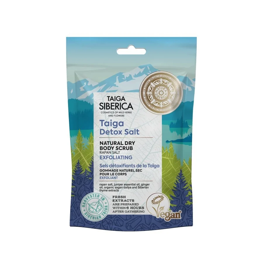 Scrub de corp Natural Dry Taiga Siberica, 250g, Natura Siberica