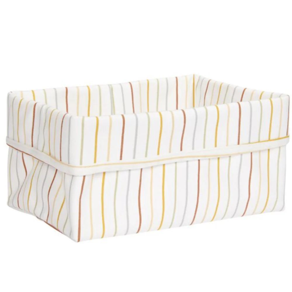 Cos de depozitare din bumbac Vintage Sunny Stripes, 1 bucata, Little Dutch